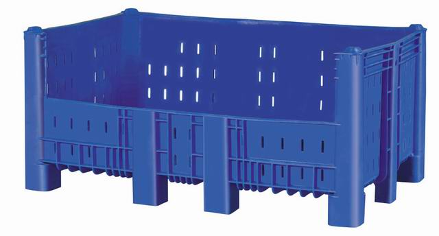 Kotak Pallet Tipe 1600 Perforasi, Dengan Pintu Terbuka Atas