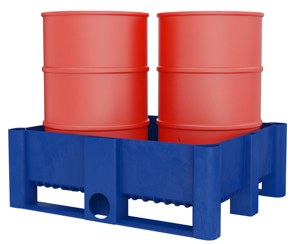 Spill Containment Pallet Untuk 2 Tong